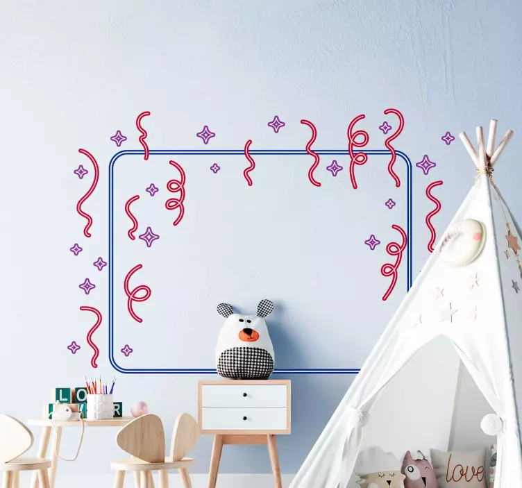 Colorful Decorative Borders wall stickers for kid - TenStickers