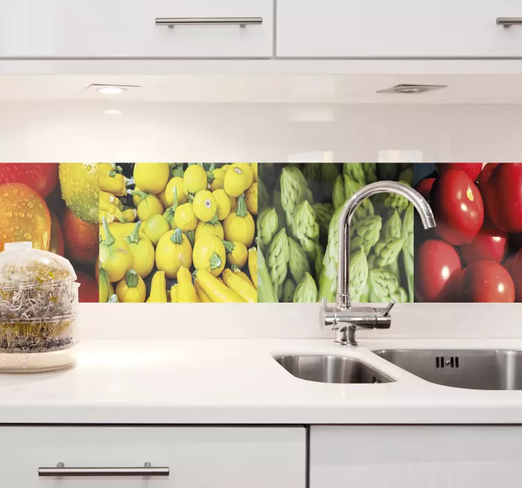 Colorful Fresh Produce cuisine wall sticker - TenStickers