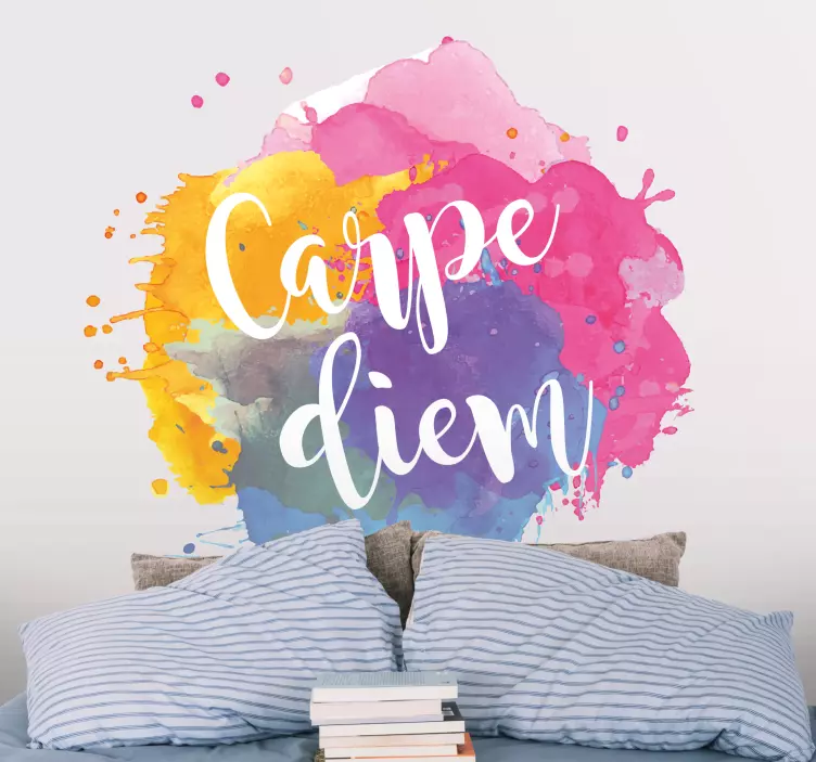Colorful Live Boldly quote sticker - TenStickers
