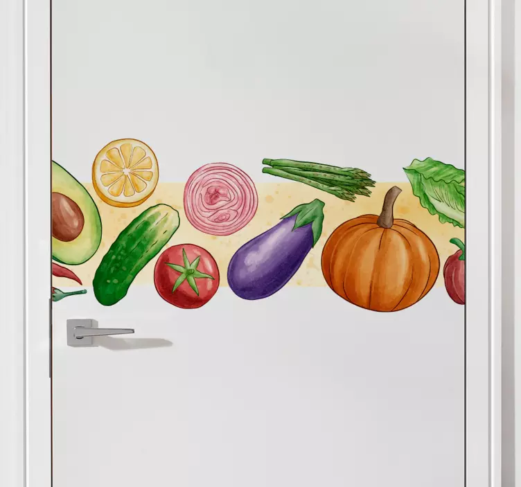 Colorful Vegetable Collection food sticker - TenStickers