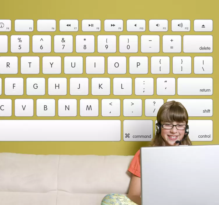 Computer Keyboard Sticker - TenStickers