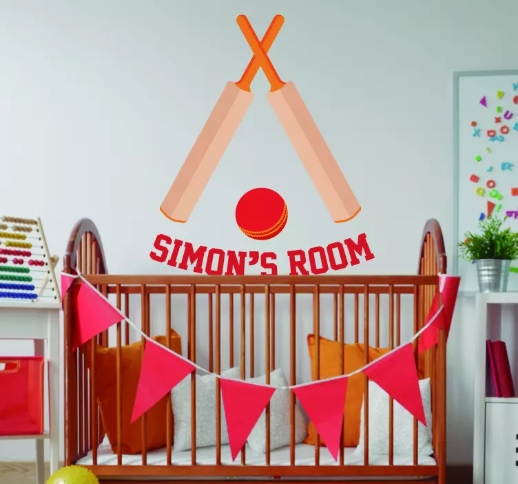 Cricket Customisable Sticker - TenStickers