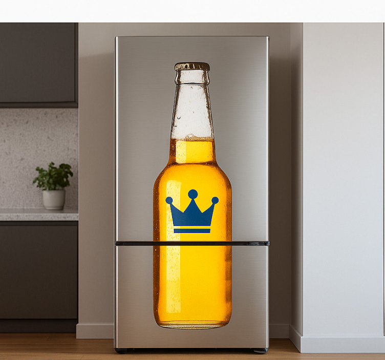 Crown vending machine  fridge sticker - TenStickers