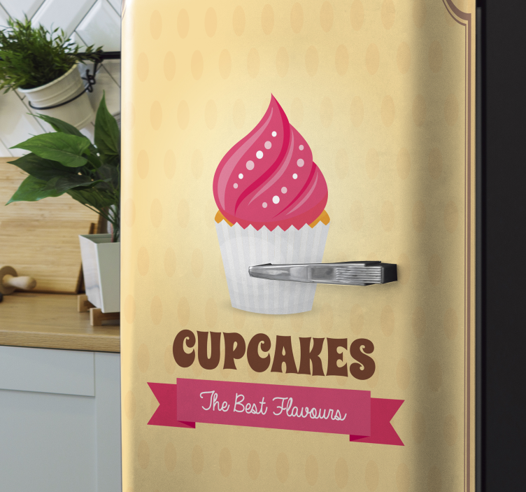 Cupcake Magnet food sticker - TenStickers
