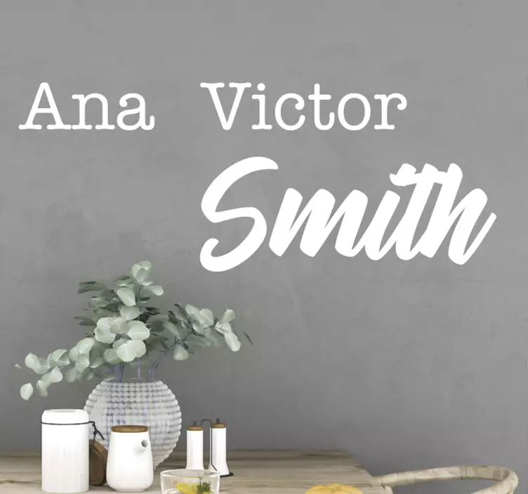 Customized Name Generation text sticker - TenStickers