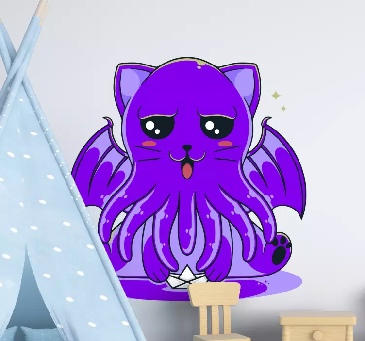 Cute mythical creature illustration sticker - TenStickers