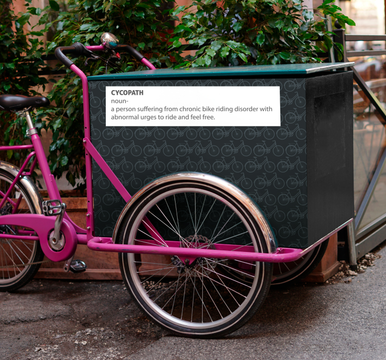 CYCOPATH URGES TO RIDE bike sticker - TenStickers