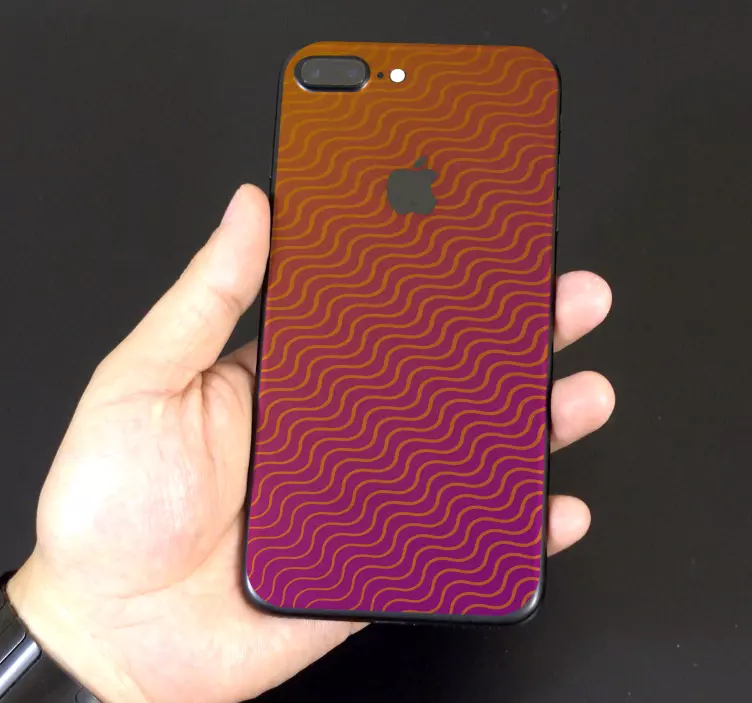 Degraded pattern line sticker - TenStickers