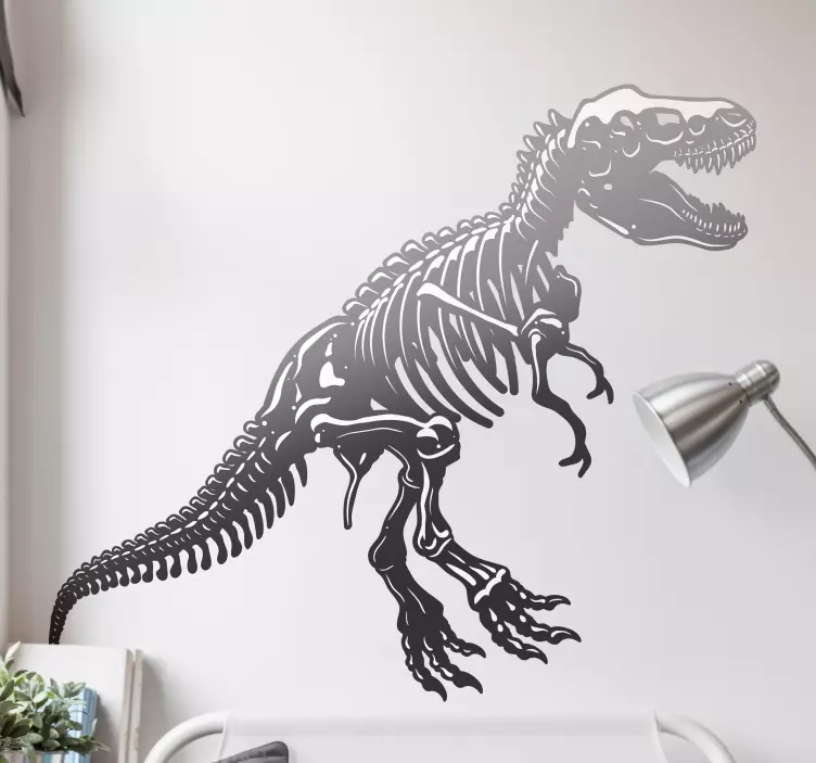 Dinosaur skeleton dinosaur wall sticker - TenStickers