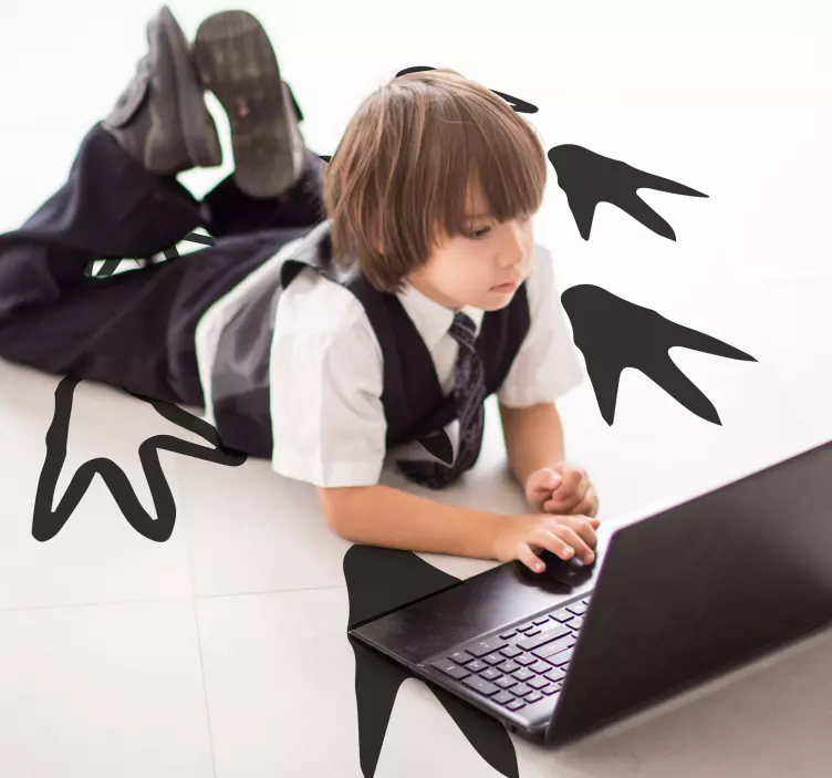 Dinosaur Tracks wall sticker - TenStickers