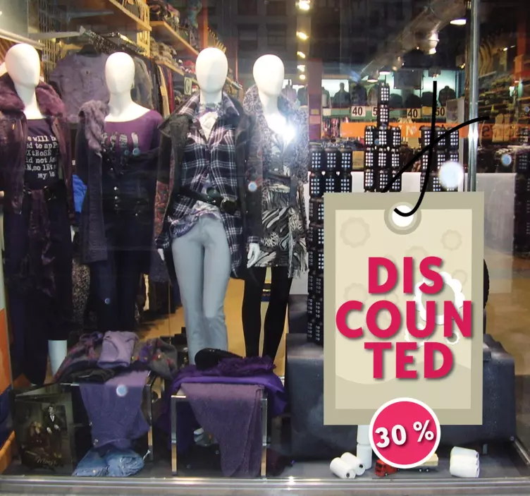 Discount Price Tag sales sticker - TenStickers