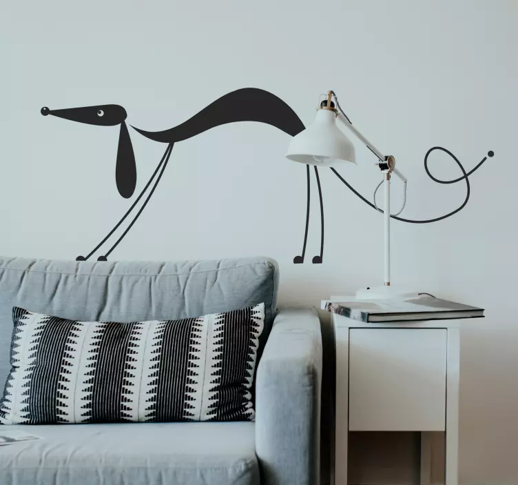 Dog Attention Wall Sticker - TenStickers