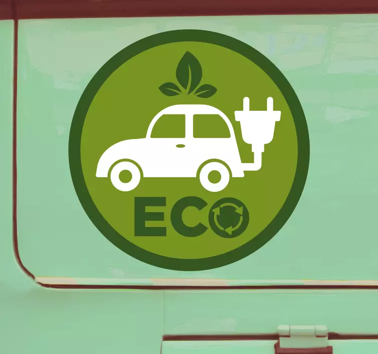 Ecological car vinyl sticker - TenStickers