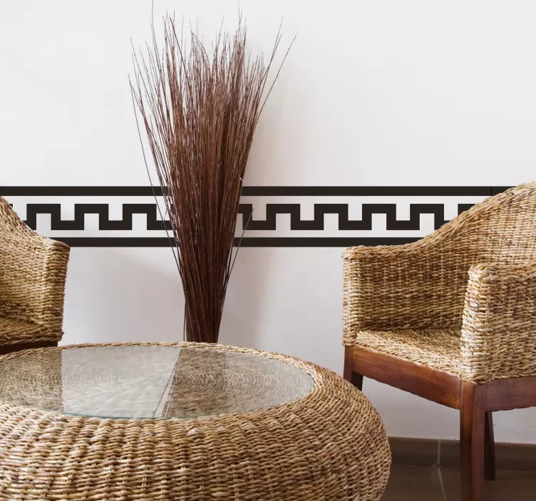 Egyptian Border  wall Sticker - TenStickers