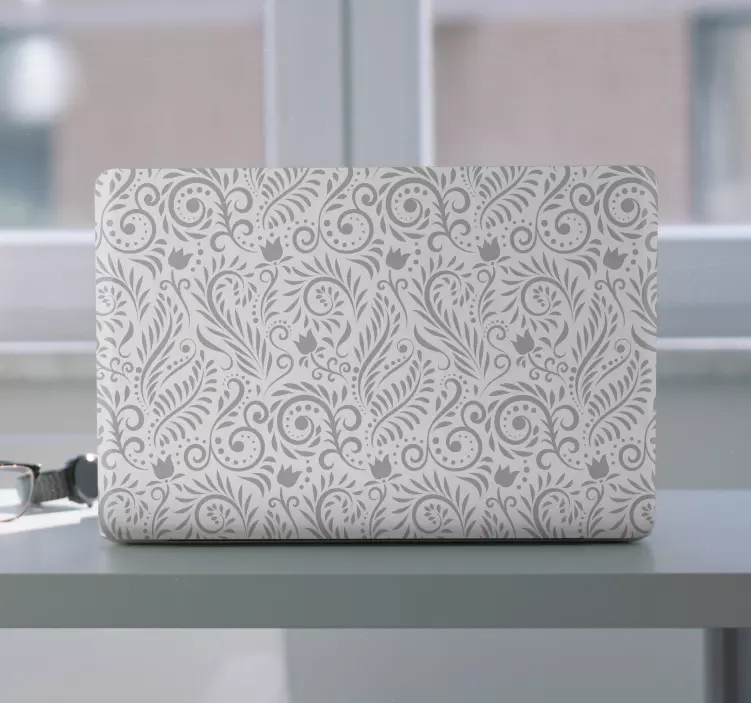 Elegant Floral Element laptop skin - TenStickers