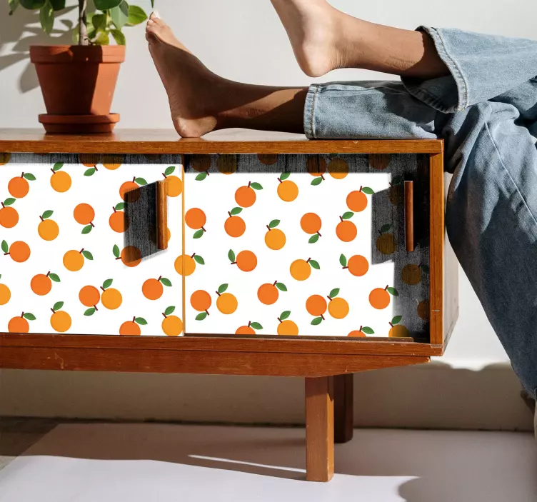 Elegant oranges furniture decal - TenStickers
