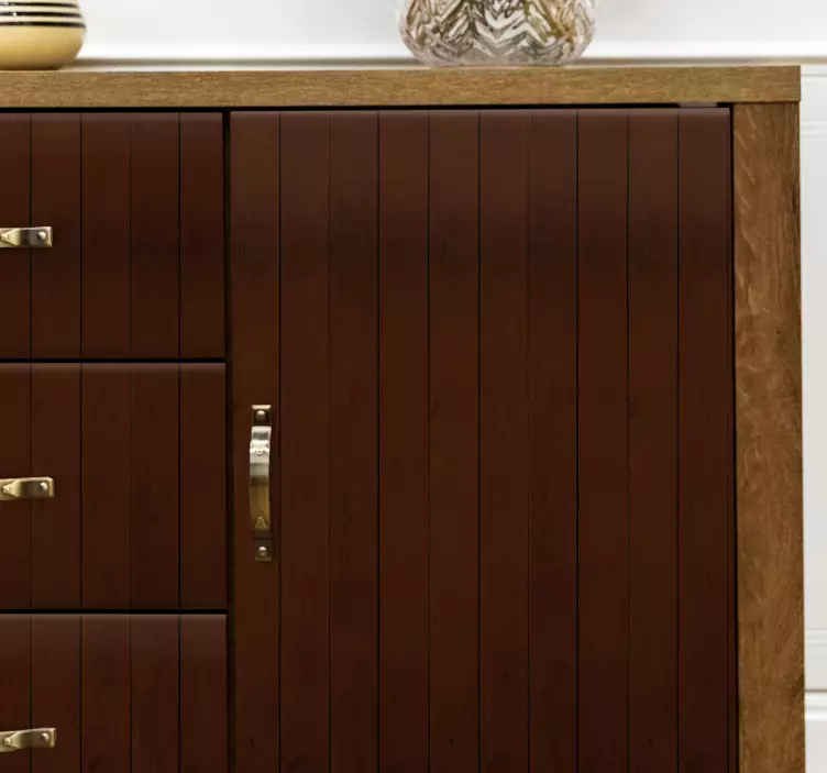 Elegant Wooden Cabinet object sticker - TenStickers