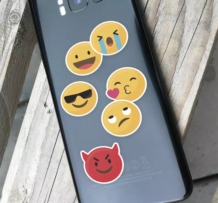 Emoji Set Samsung Sticker - TenStickers