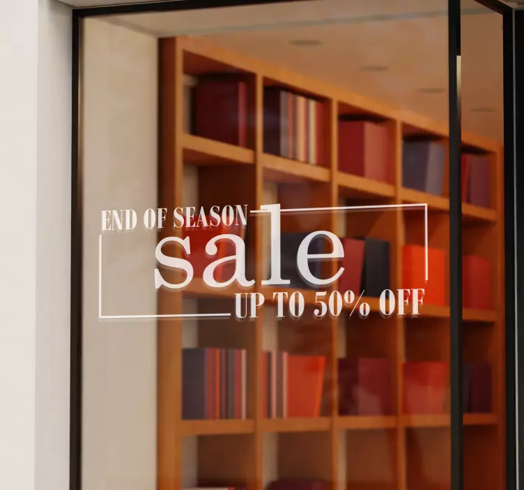 End of season shop window sticker - TenStickers