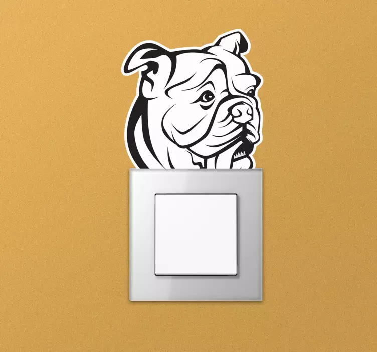 English bulldog wall sticker - TenStickers