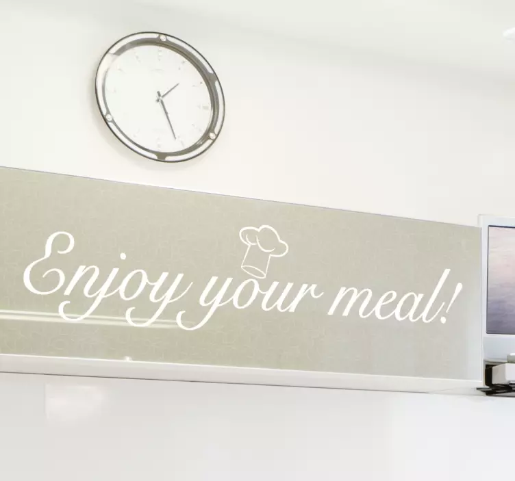 Enjoy Your Meal Wall Sticker - TenStickers