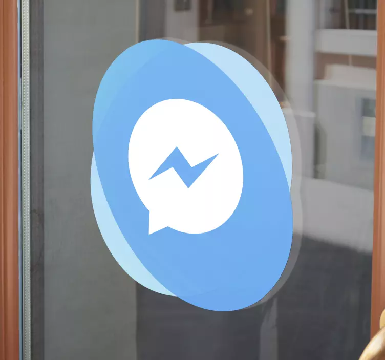 Facebook Messenger Logo window sticker - TenStickers
