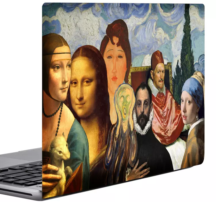Famous pictures laptop sticker - TenStickers
