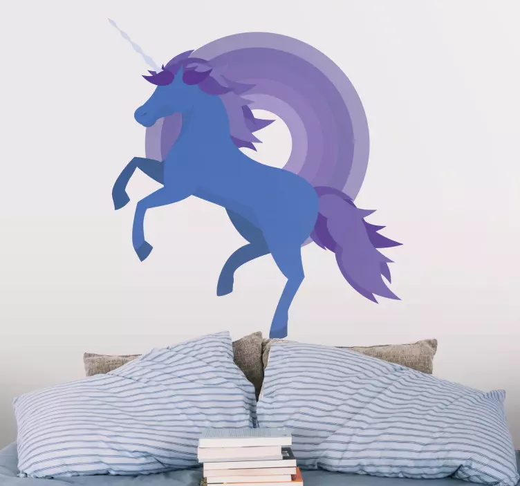 Fantasy unicorn image illustration sticker - TenStickers