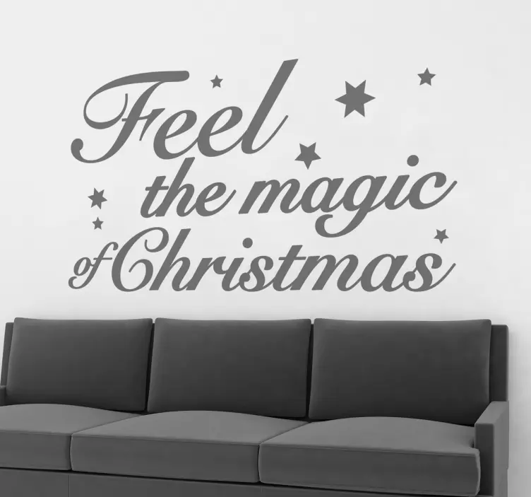Feel The Magic Christmas Decal - TenStickers
