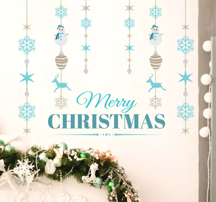 Festive pendant Christmas  sticker - TenStickers