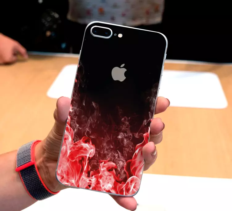 Fire style iPhone sticker - TenStickers