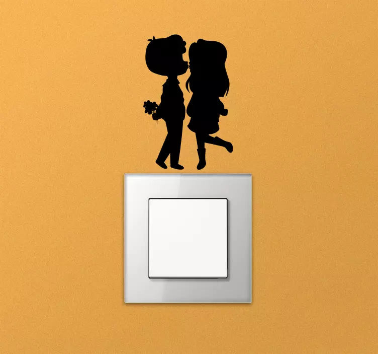 First crush  light switch sticker - TenStickers