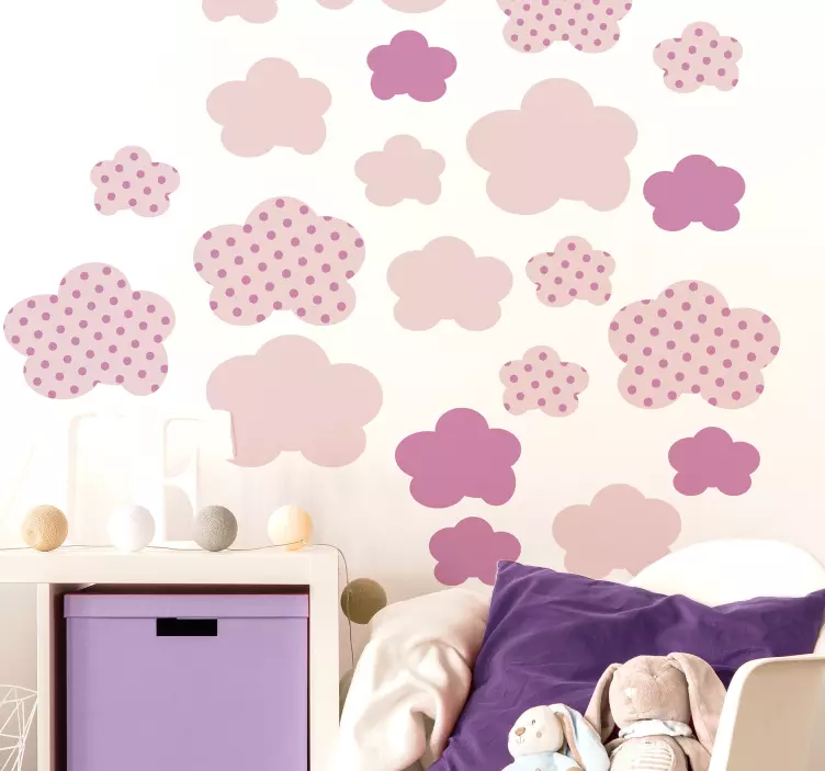 Flower Elements Set wall stickers for kid - TenStickers