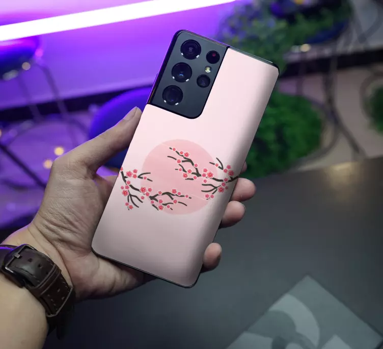 Flowering tree Samsung sticker - TenStickers
