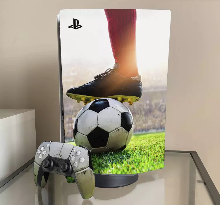 Football player PS5 sticker - TenStickers