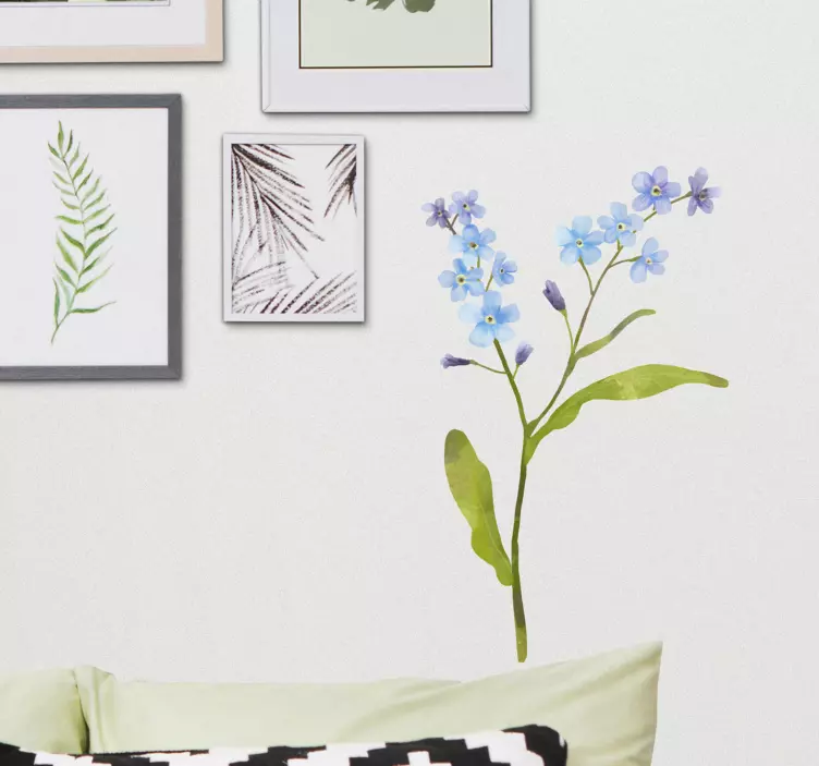 Forget-me-not flower wall sticker - TenStickers