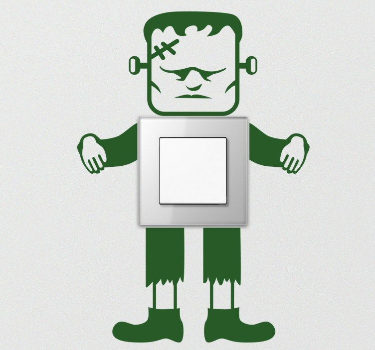 Frankenstein character light switch sticker - TenStickers