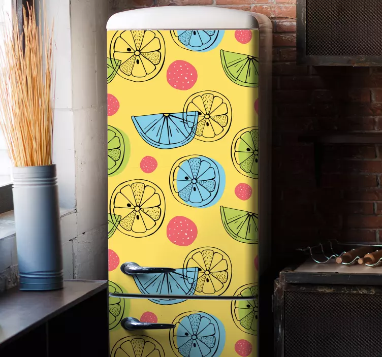 Fridge sticker fruit pattern cover - TenStickers