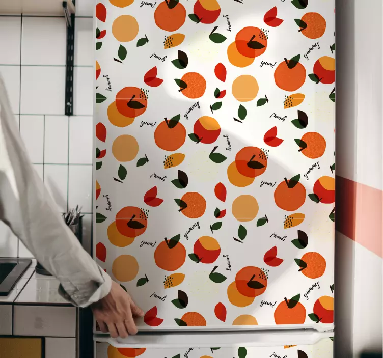 Fridge sticker fruit pattern design - TenStickers