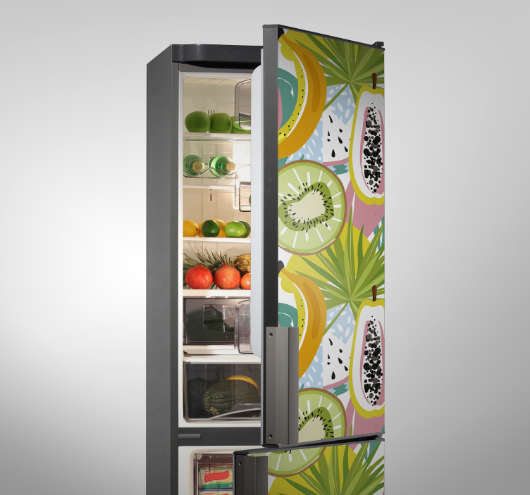 fruit refrigerator fridge sticker - TenStickers