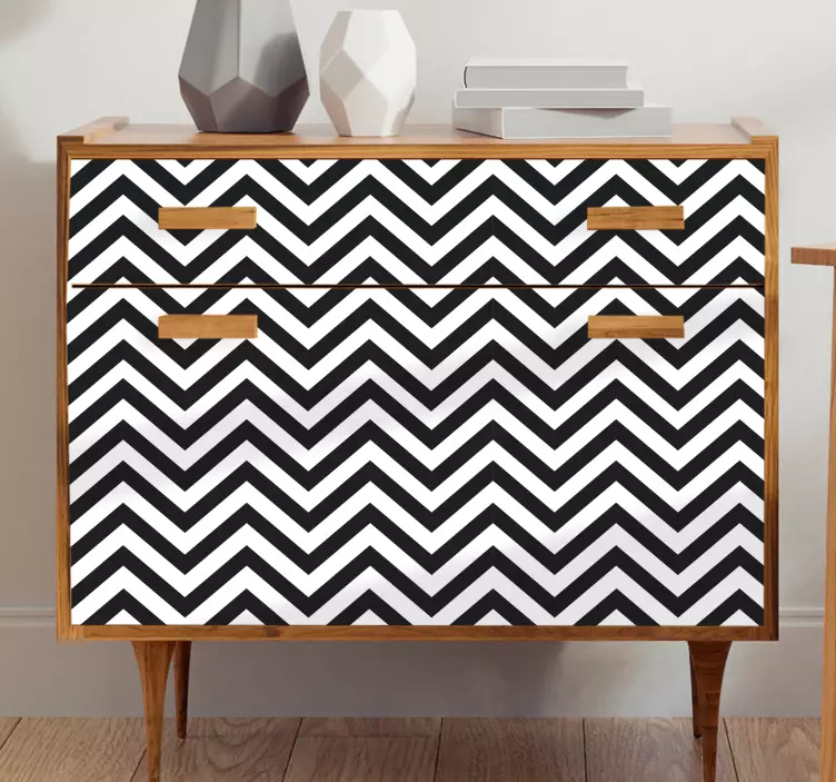 Furniture sticker chevron style overlay - TenStickers