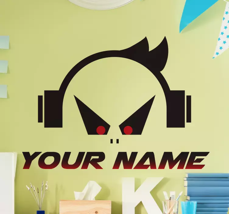 Gaming logo video gaming wall sticker - TenStickers