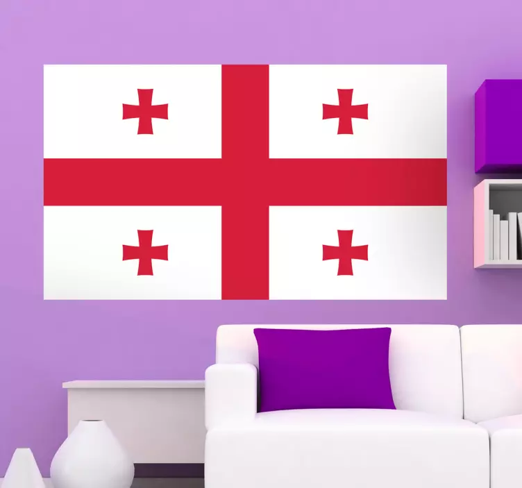Georgia Flag Sticker - TenStickers