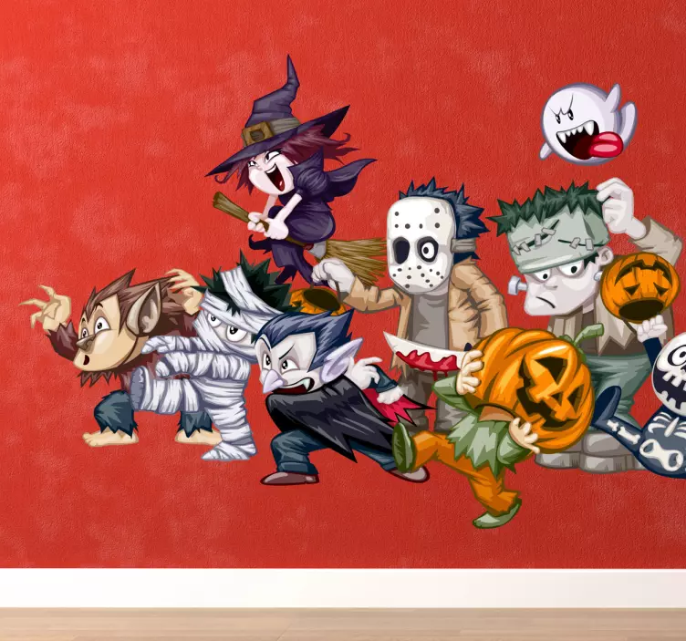 Ghosts and Monsters Kids Sticker - TenStickers