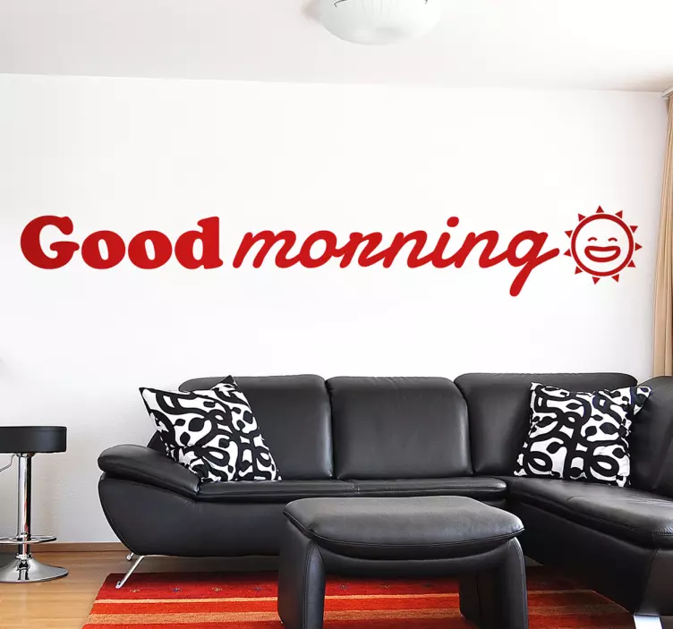 Good Morning Wall Sticker - TenStickers