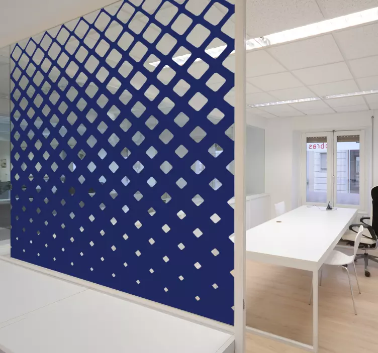 Gradient Diamond Pattern geometric wall sticker - TenStickers