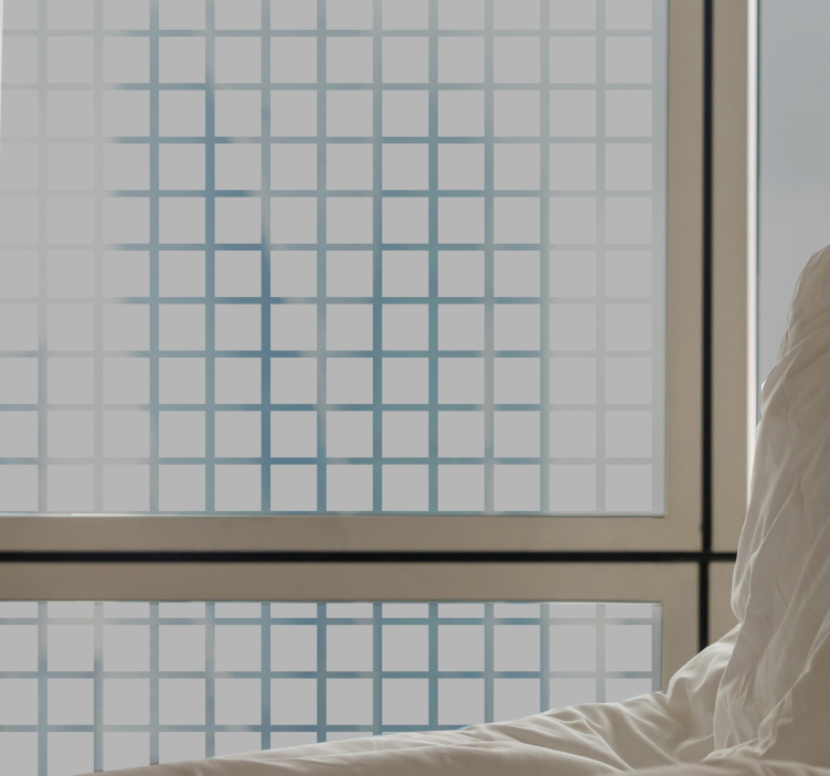 Gray squares scale window sticker - TenStickers