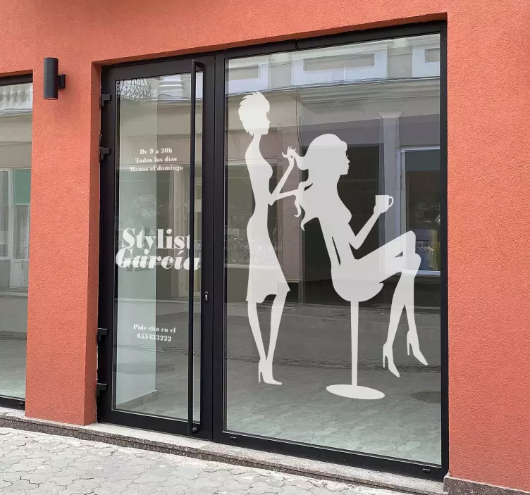 Hairdressing Wall Sticker - TenStickers