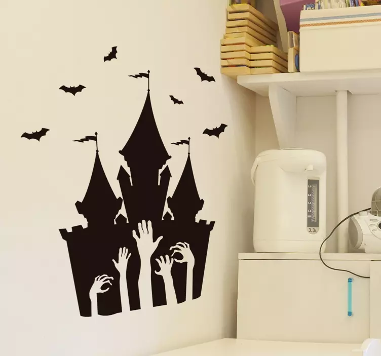 Halloween Castle halloween sticker - TenStickers