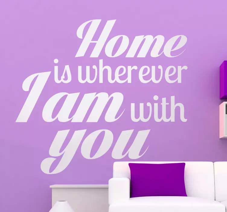 Home Quote Text Wall Sticker - TenStickers